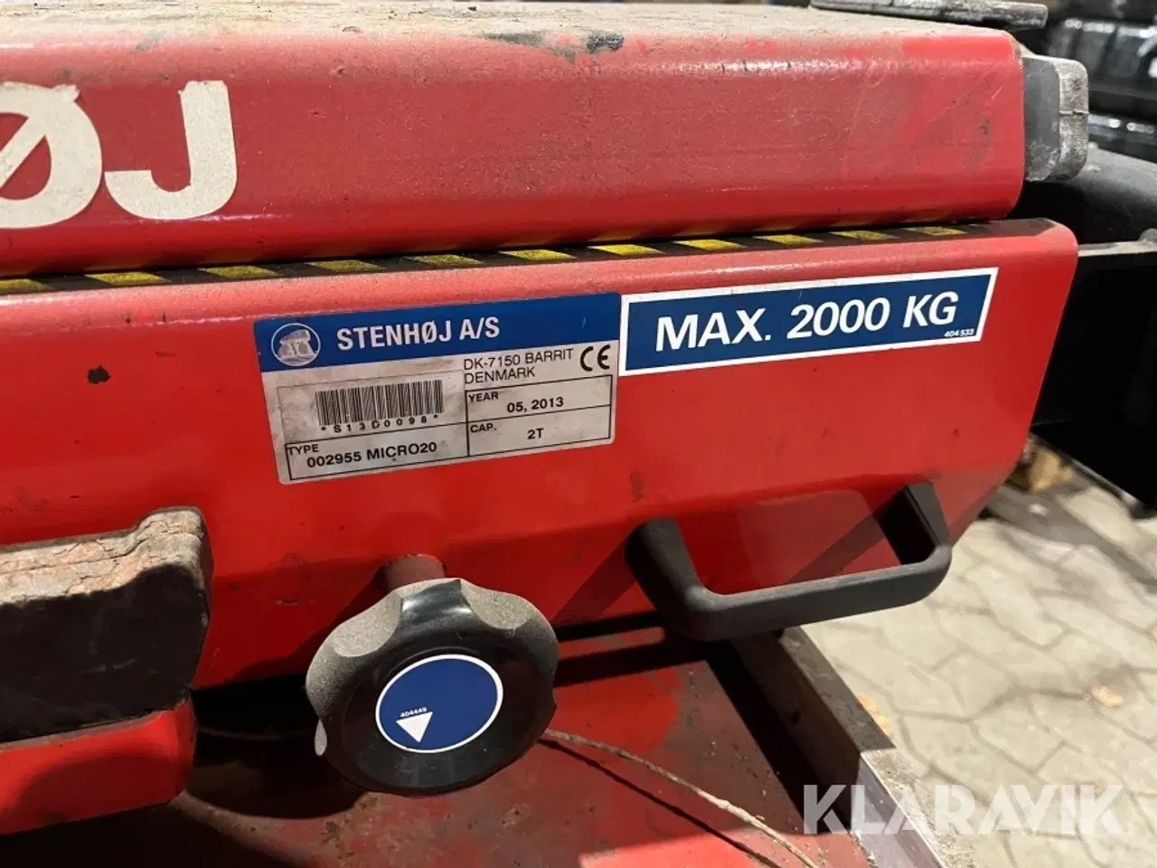 Billede 6 - Overdel/køreplader til Tosøjlelift Stenhøj - 4000kg