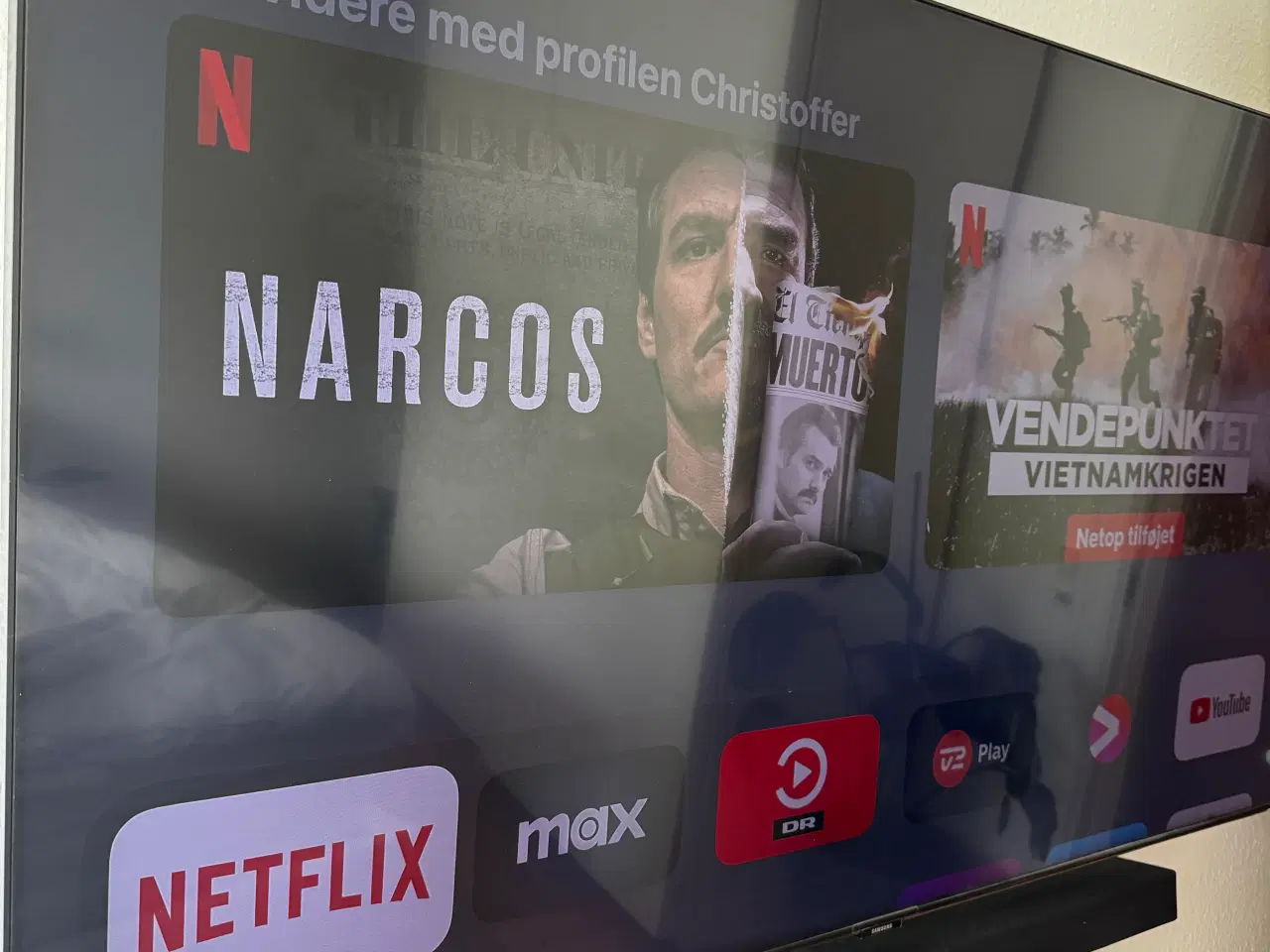 Billede 4 - Samsung TV og soundbar inkl. vægbeslag