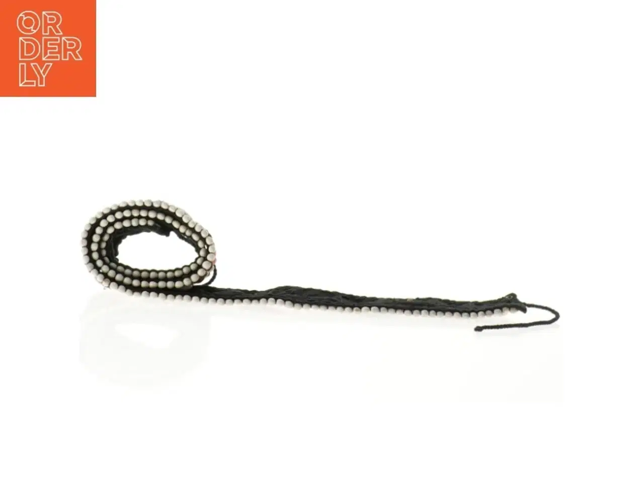 Billede 2 - Dekorativt perlebælte med muslingeskaller (90 x 4,5 cm)