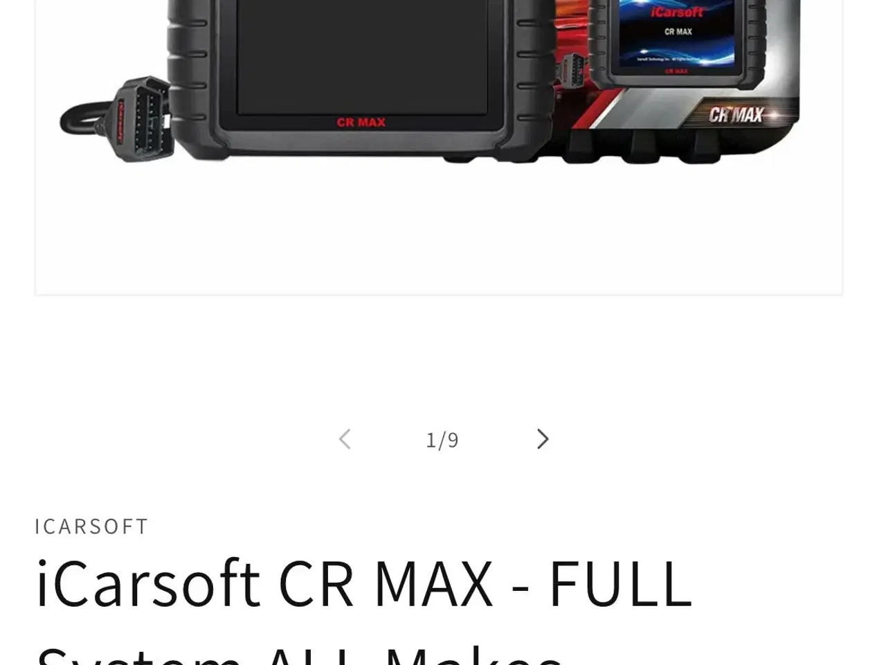 Billede 1 - Icarsoft cr max