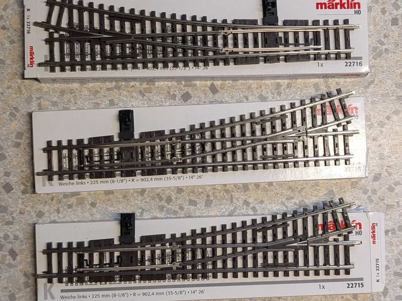 Billede 1 - Märklin K sporskift 22715 + 22715 sælges 