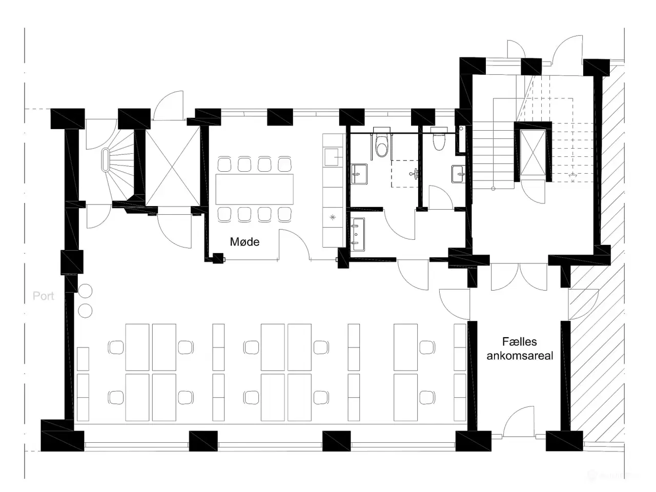 Billede 12 - Nyistandsat kontor med ventilation og køl i klassisk københavnerejendom - 100 meter fra Rådhuspladsen.