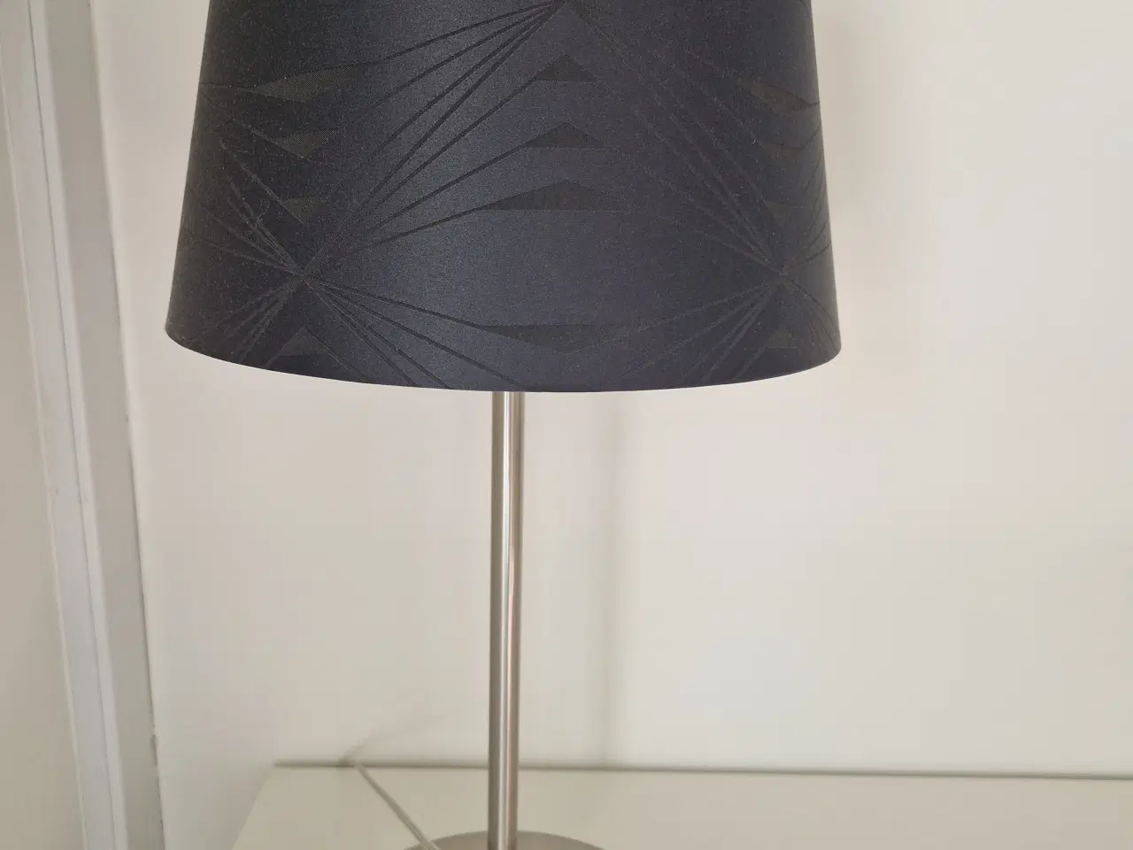 Billede 1 - Georg Jensen Damask bordlampe med sort skærm