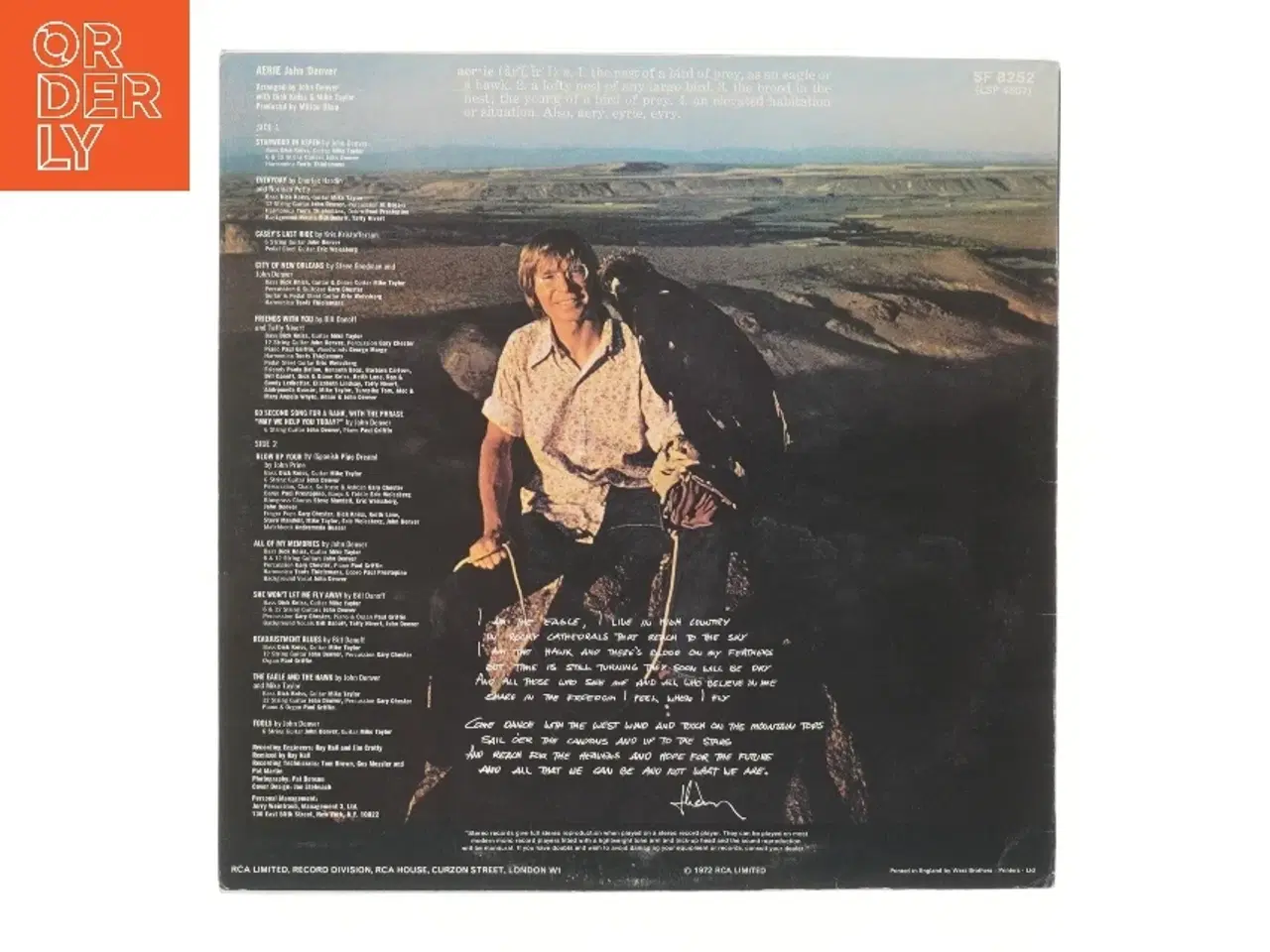 Billede 2 - John Denver - Aerie LP fra RCA Limited