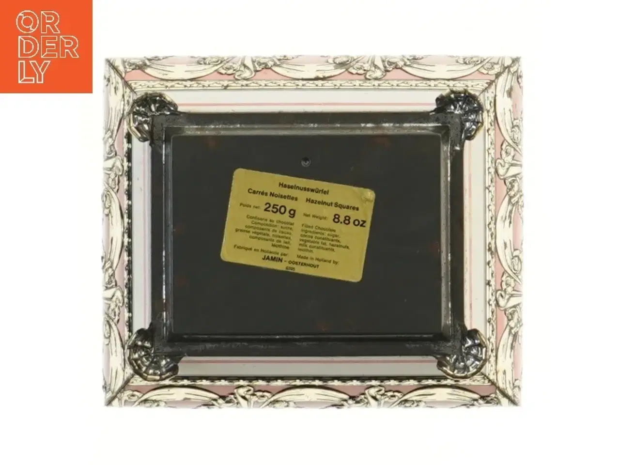 Billede 4 - Dekorativ metalkasse med låg (str. 17x14 cm)