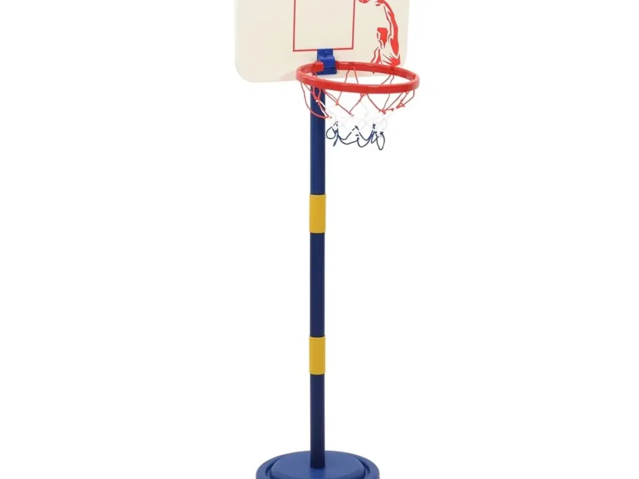 Billede 2 - Basketballstativ med bold og pumpe 90/121 cm justerbar højde