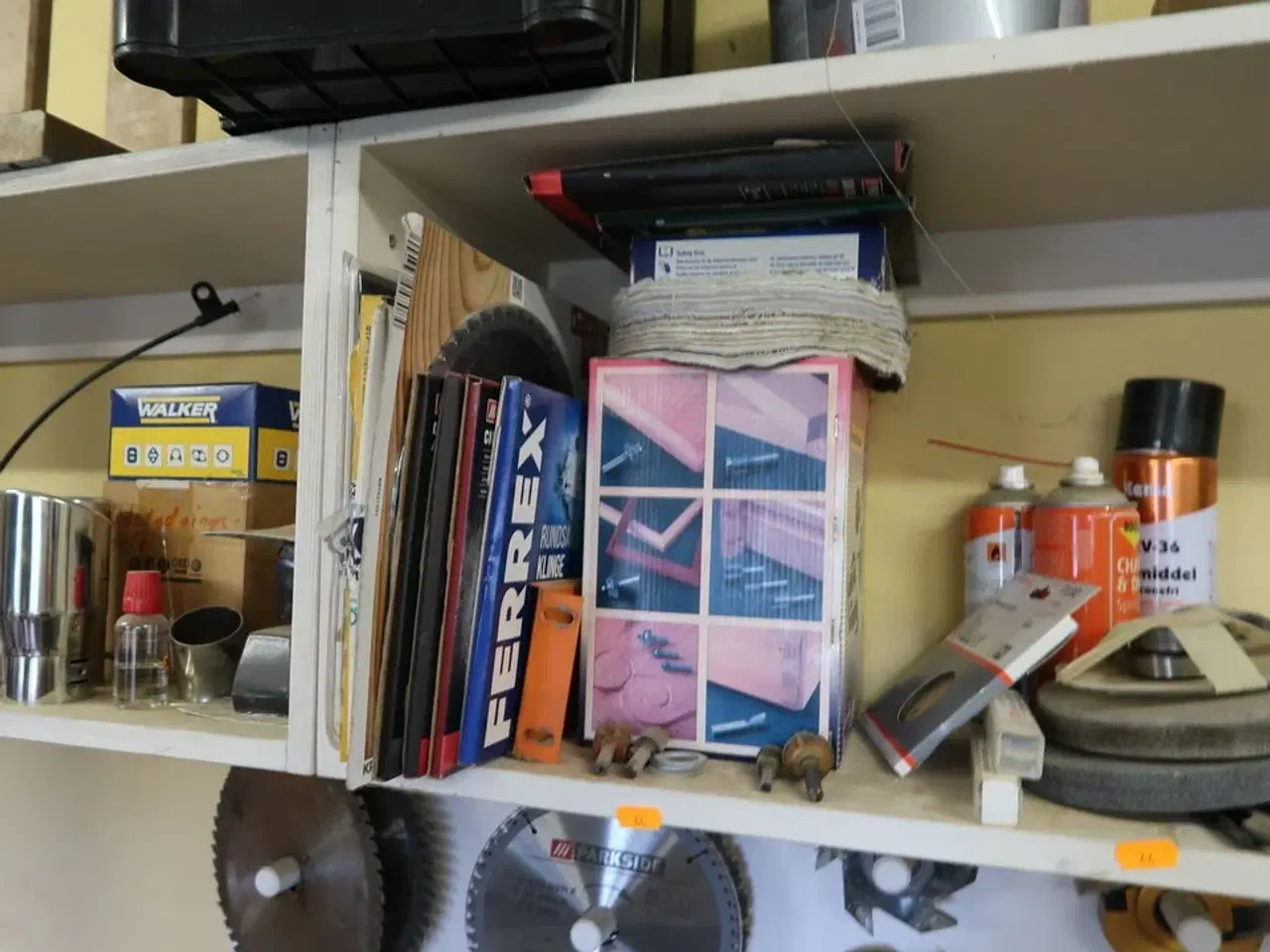 Billede 10 - Div. Skæreklinger, overfræser, værktøj m.m.