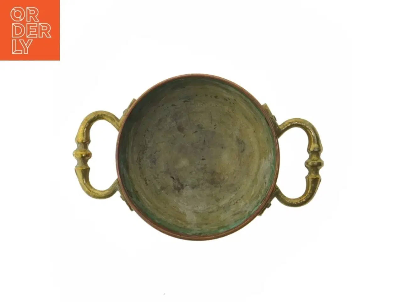 Billede 4 - Kobberskål med håndtag og ben (str. Ø 12,5 cm)