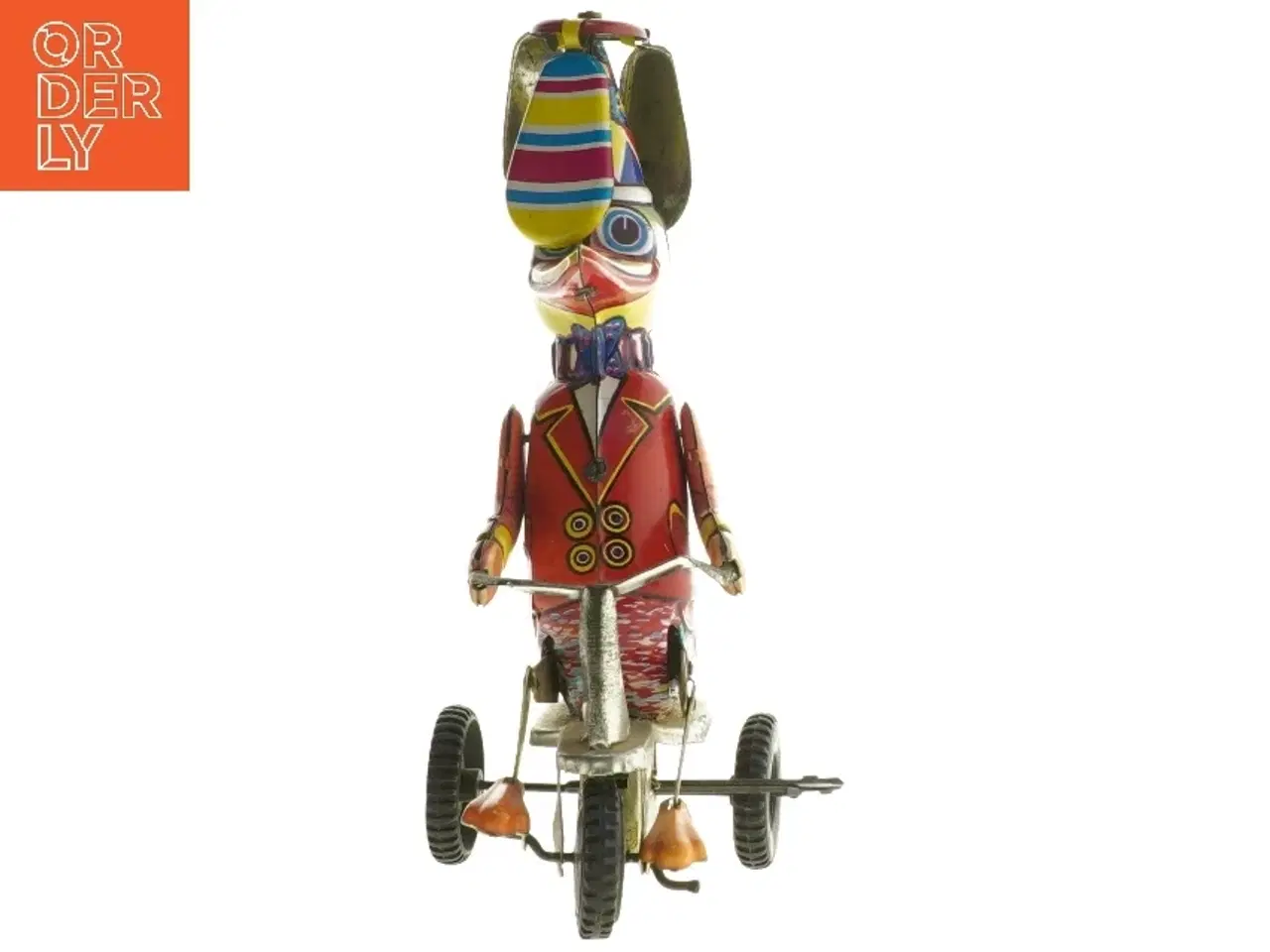 Billede 2 - Vintage blik legetøjsand på cykel fra BLIO (str. 20 cm)