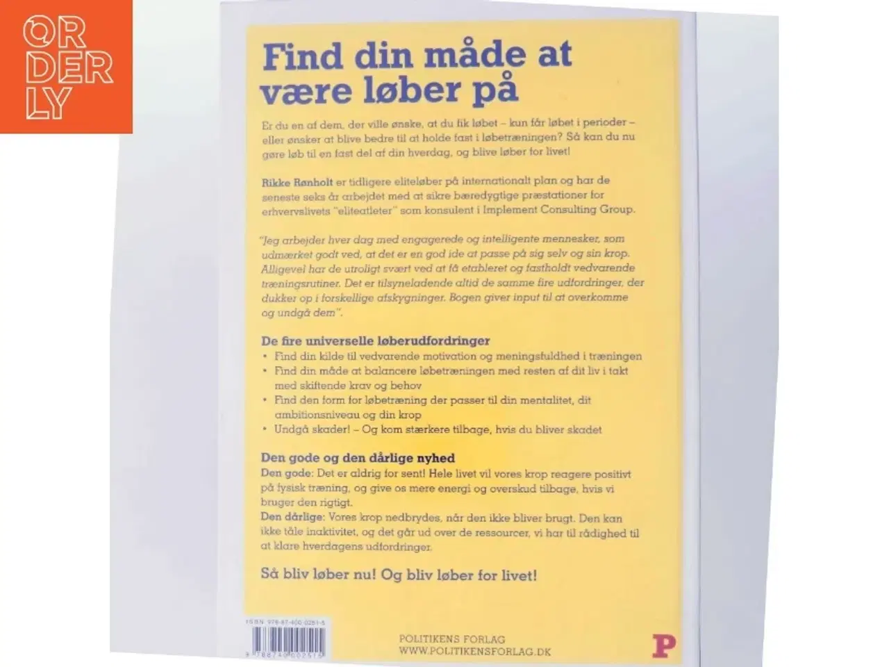 Billede 3 - Bliv Løber for Livet af Rikke Rønholt (Bog)