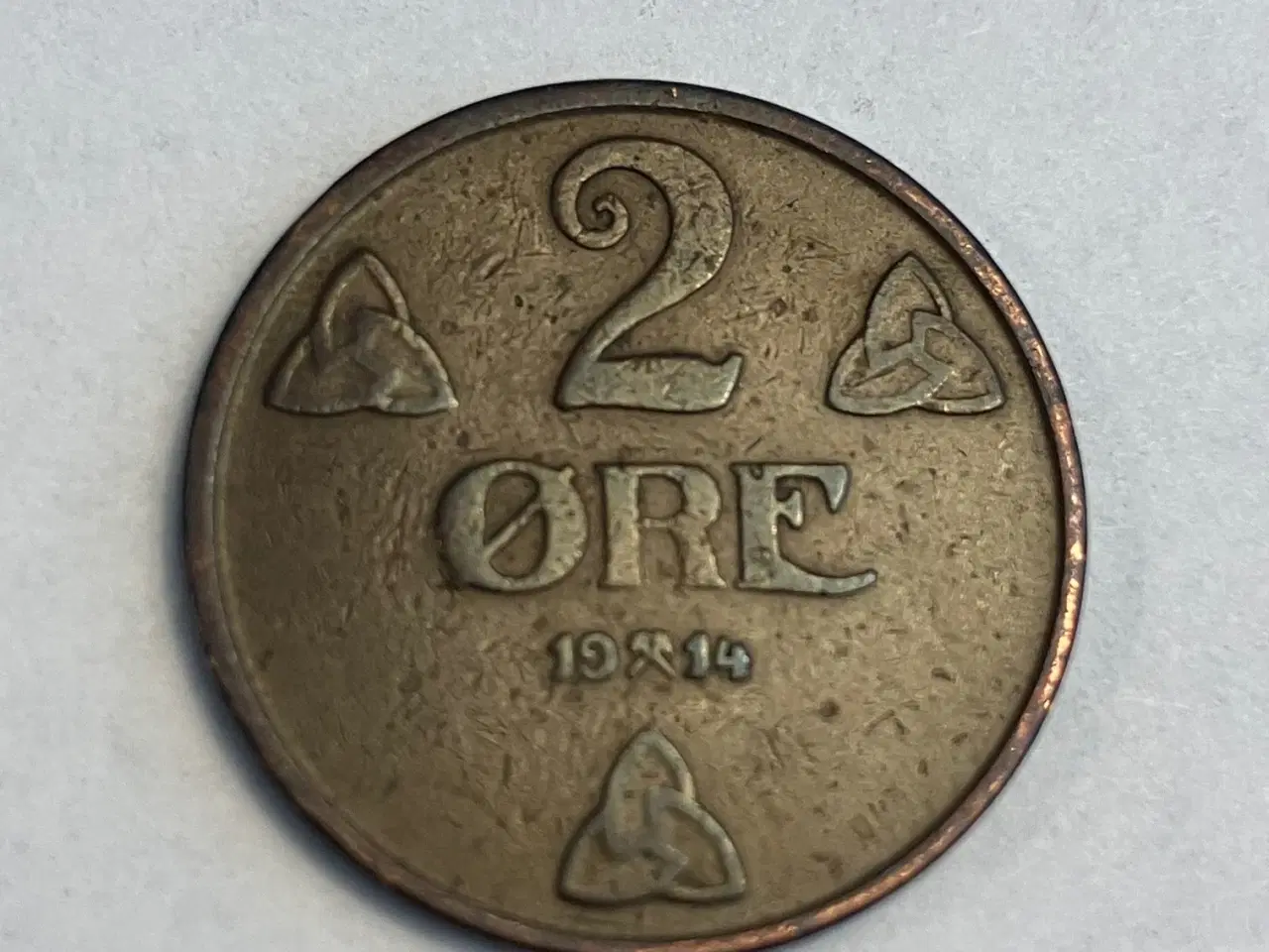 Billede 1 - 2 Øre 1914 Norge