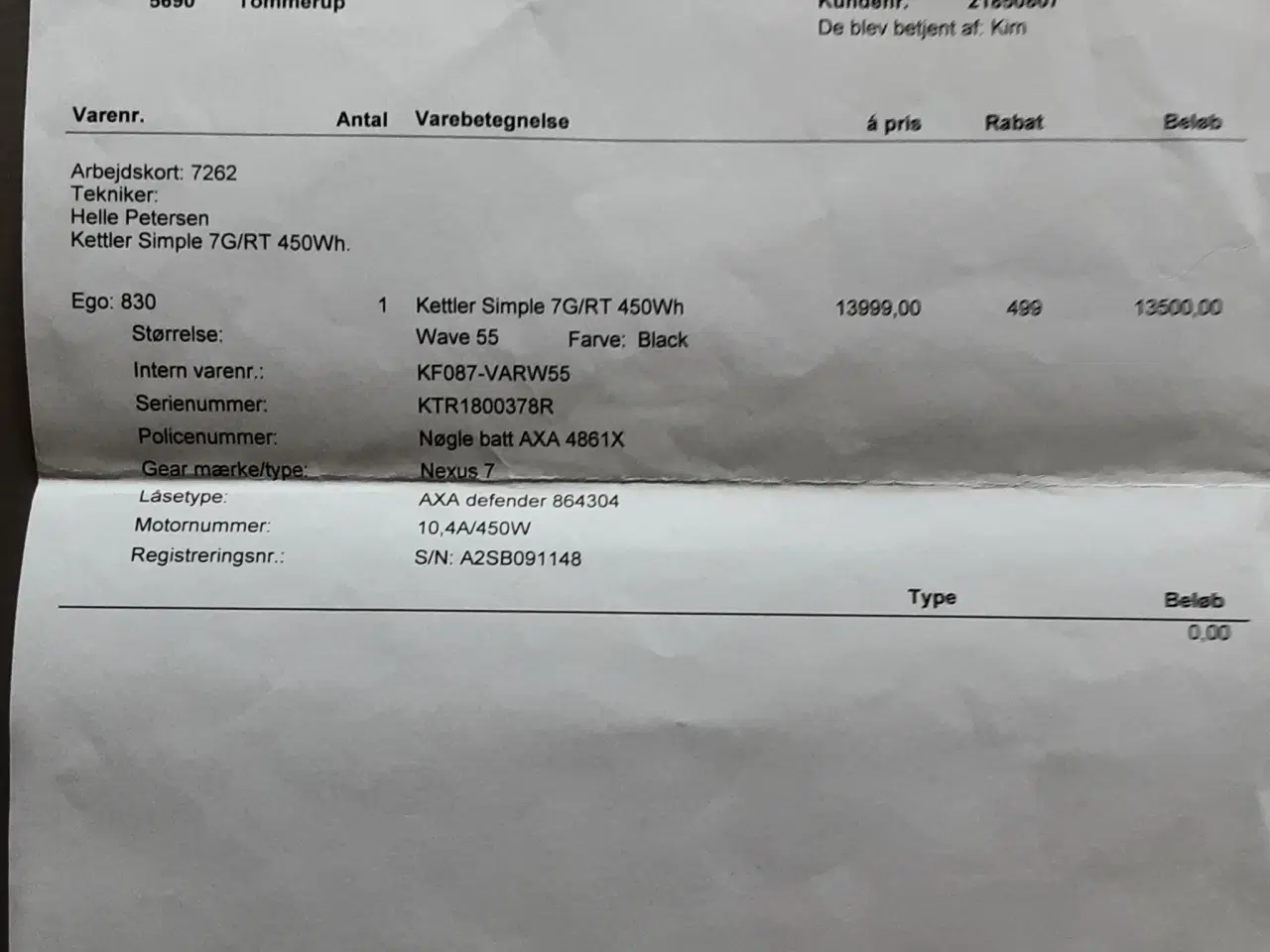Billede 6 - Elcykel Kettler Simple 7 G/RT 450 Wh