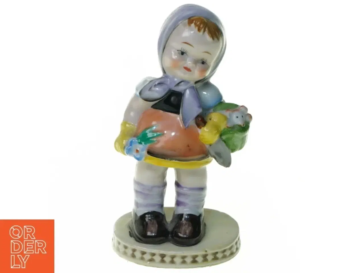 Billede 1 - Figur af lille pige (str. 13 x 6 cm)