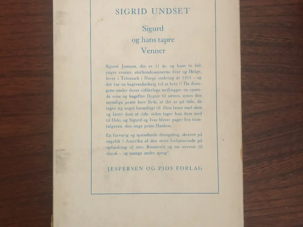 Billede 2 - Sigrid Undset: Sigurd og hans tapre Venner