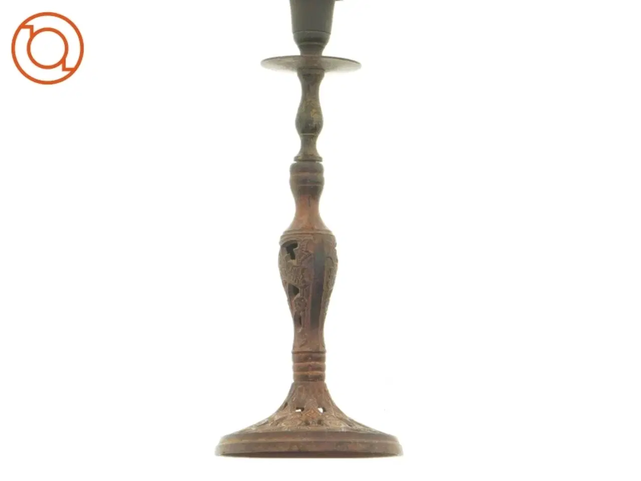 Billede 5 - Støbejerns lysestage (str. 25 x 10 cm)