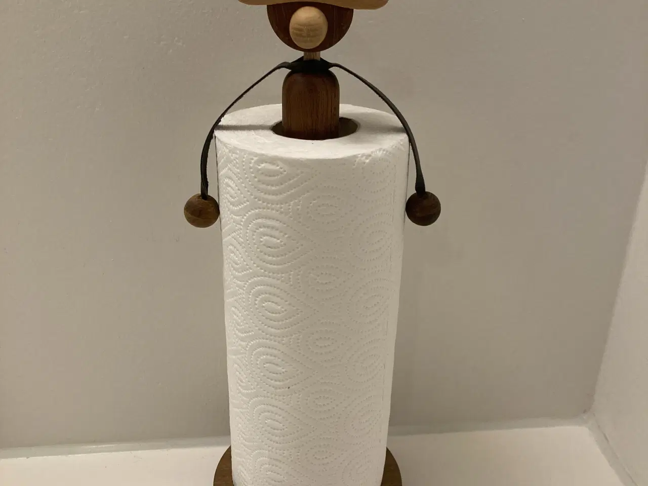 Billede 2 - Køkkenrulle holder i teak 