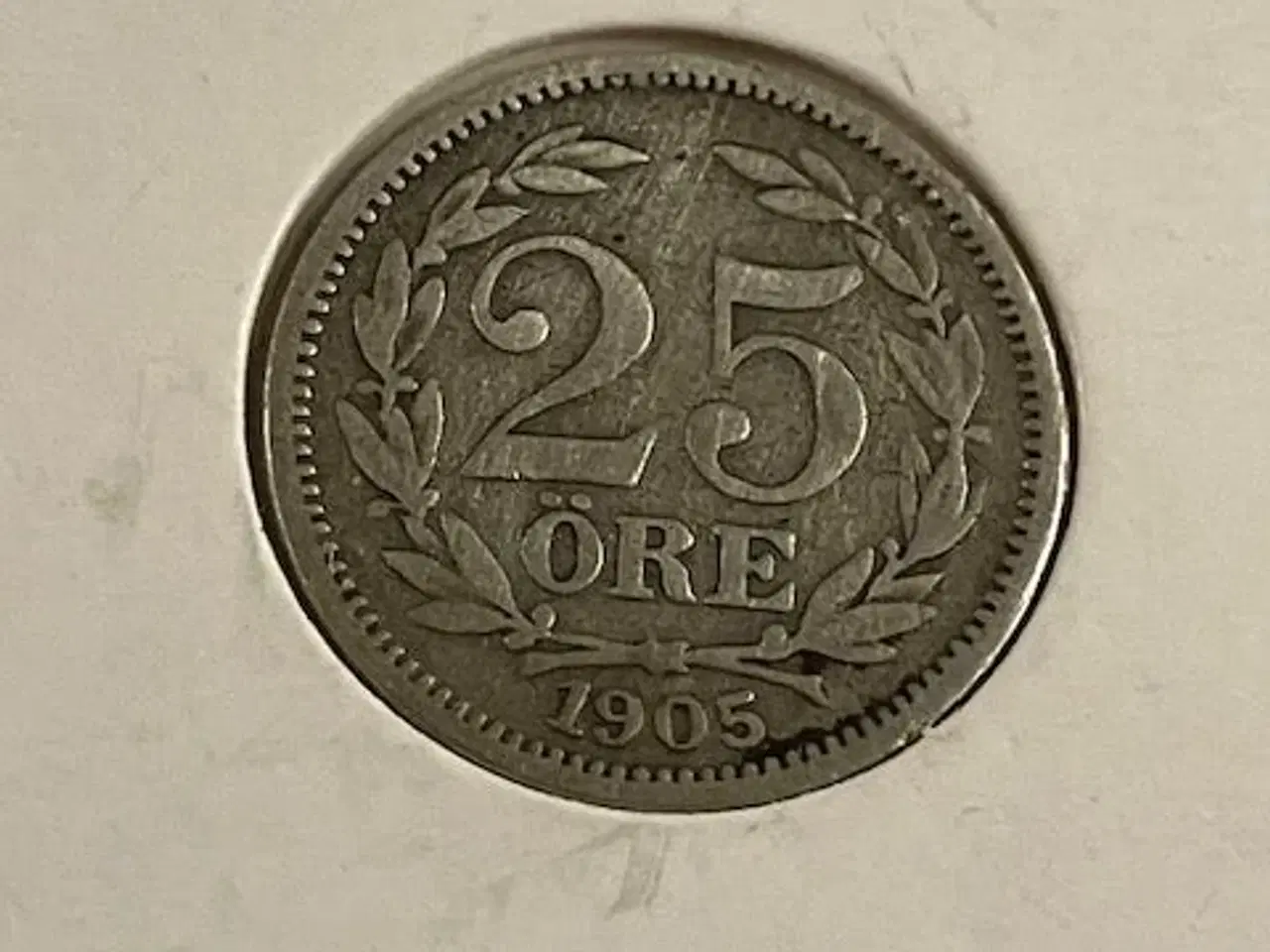 Billede 1 - 25 øre 1905 Sverige