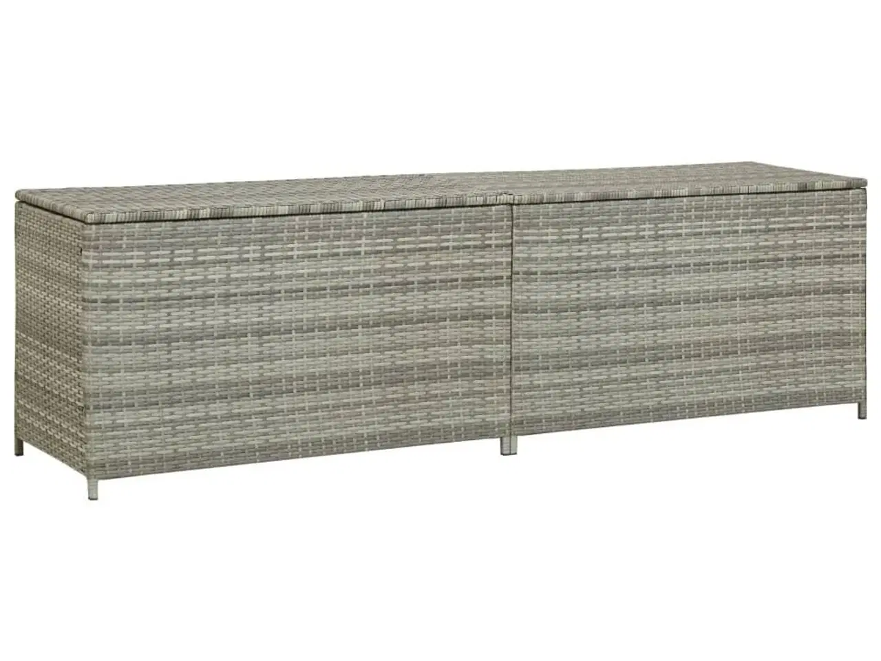Billede 1 - Opbevaringskasse til haven 200x50x60 polyrattan grå