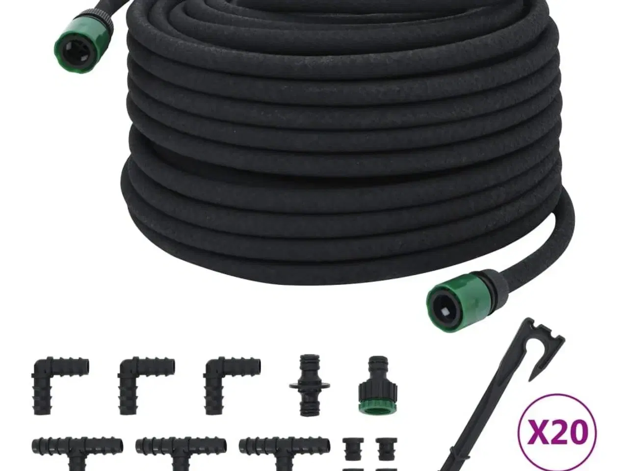 Billede 3 - Siveslange 0,6" 50 m gummi sort