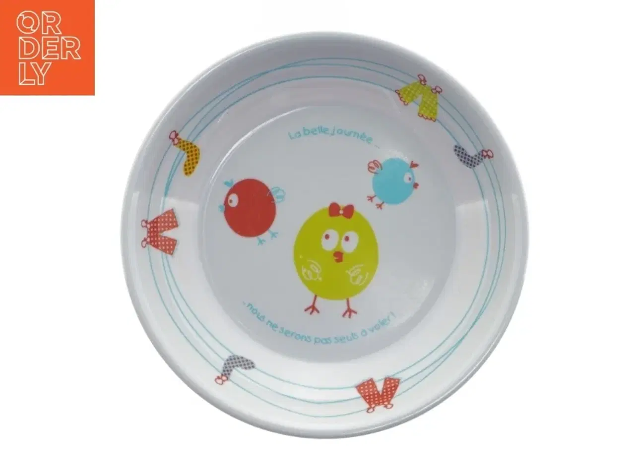 Billede 2 - Barnetallerken med dyremotiv (str. 19 x 3 cm)