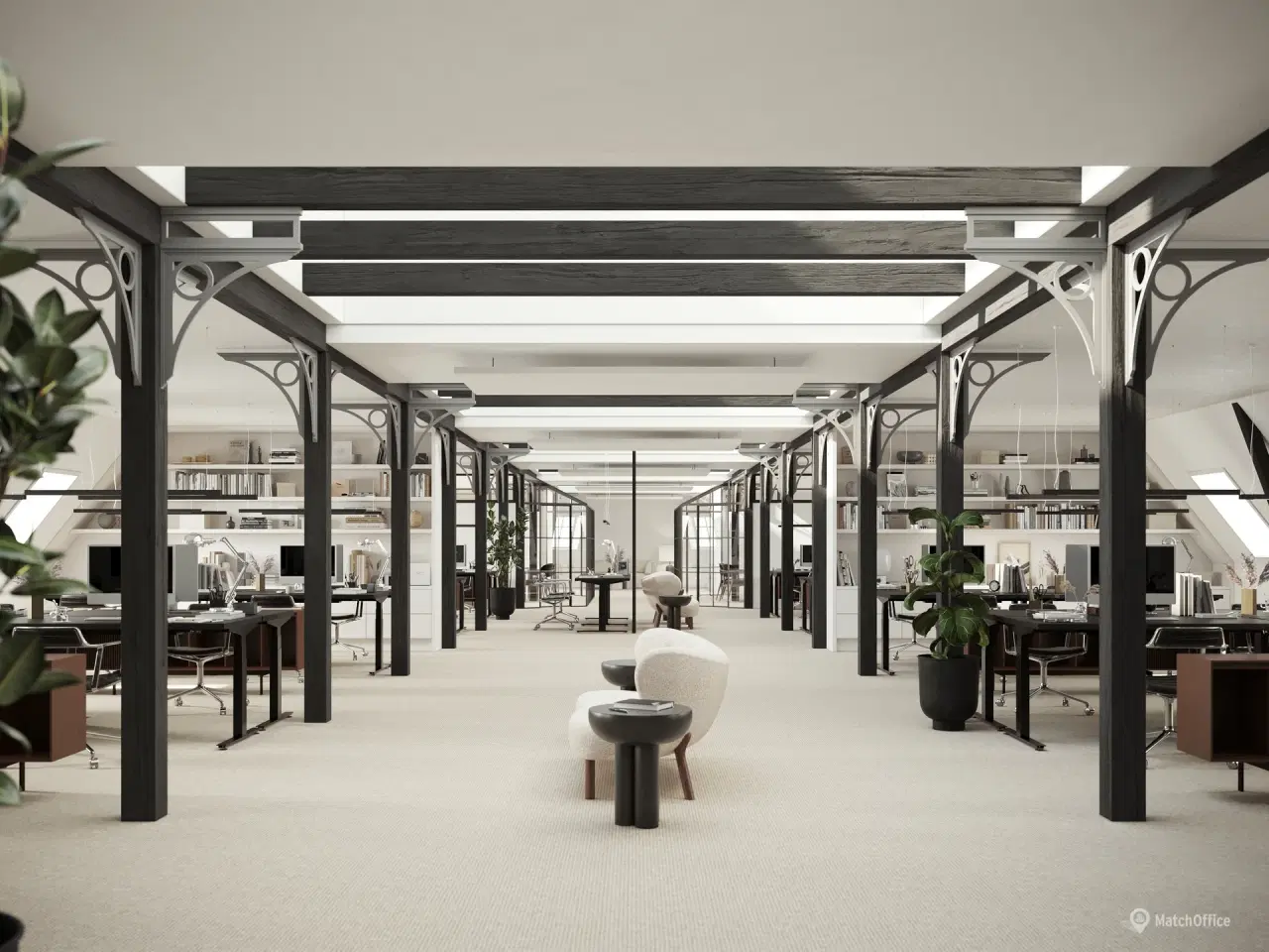 Billede 1 - 667 m2 kontor i den gamle Gardin- og tekstilfabrik i Kgs. Lyngby
