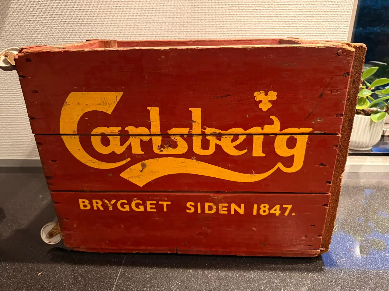 Billede 2 - Orginal Carlsberg træ ølkasse