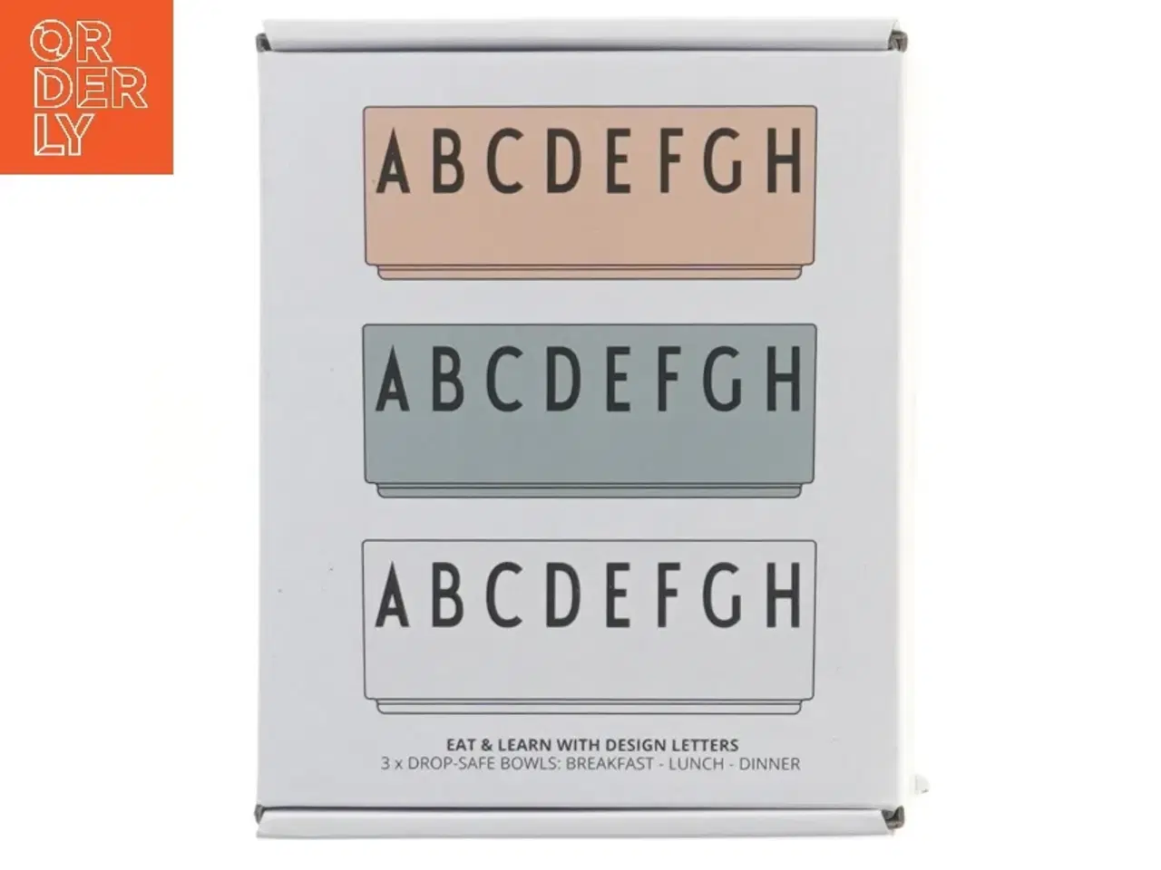 Billede 1 - Design Letters skåle sæt fra Design Letters (str. 3 stk Ø 11 cm længde 4,5 cm)
