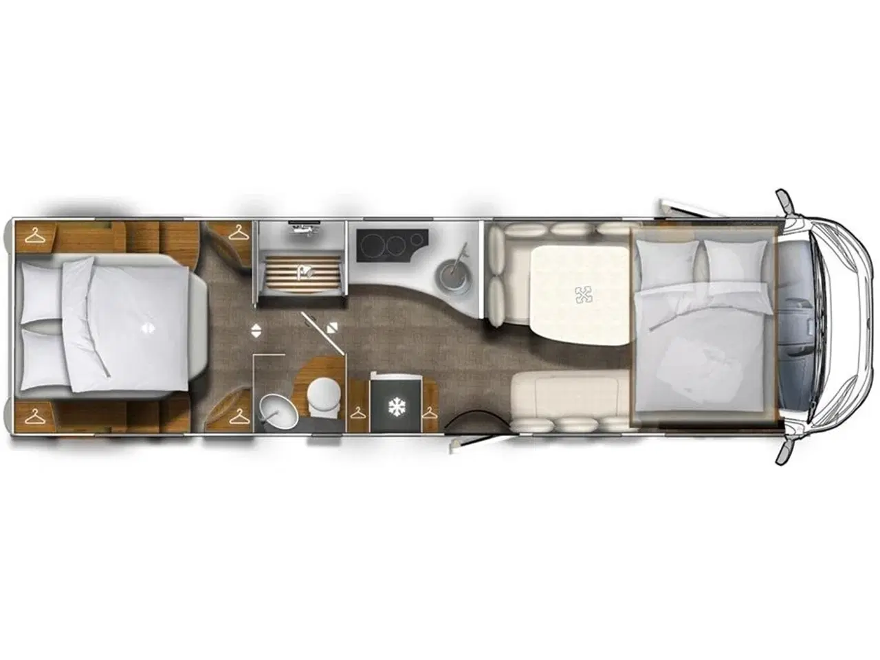 Billede 6 - 2024 - Euramobil Integra 890 QB   Eura Mobil Integra I 890QB - Alde - Klima - Markise - Lithium batteri - Solar