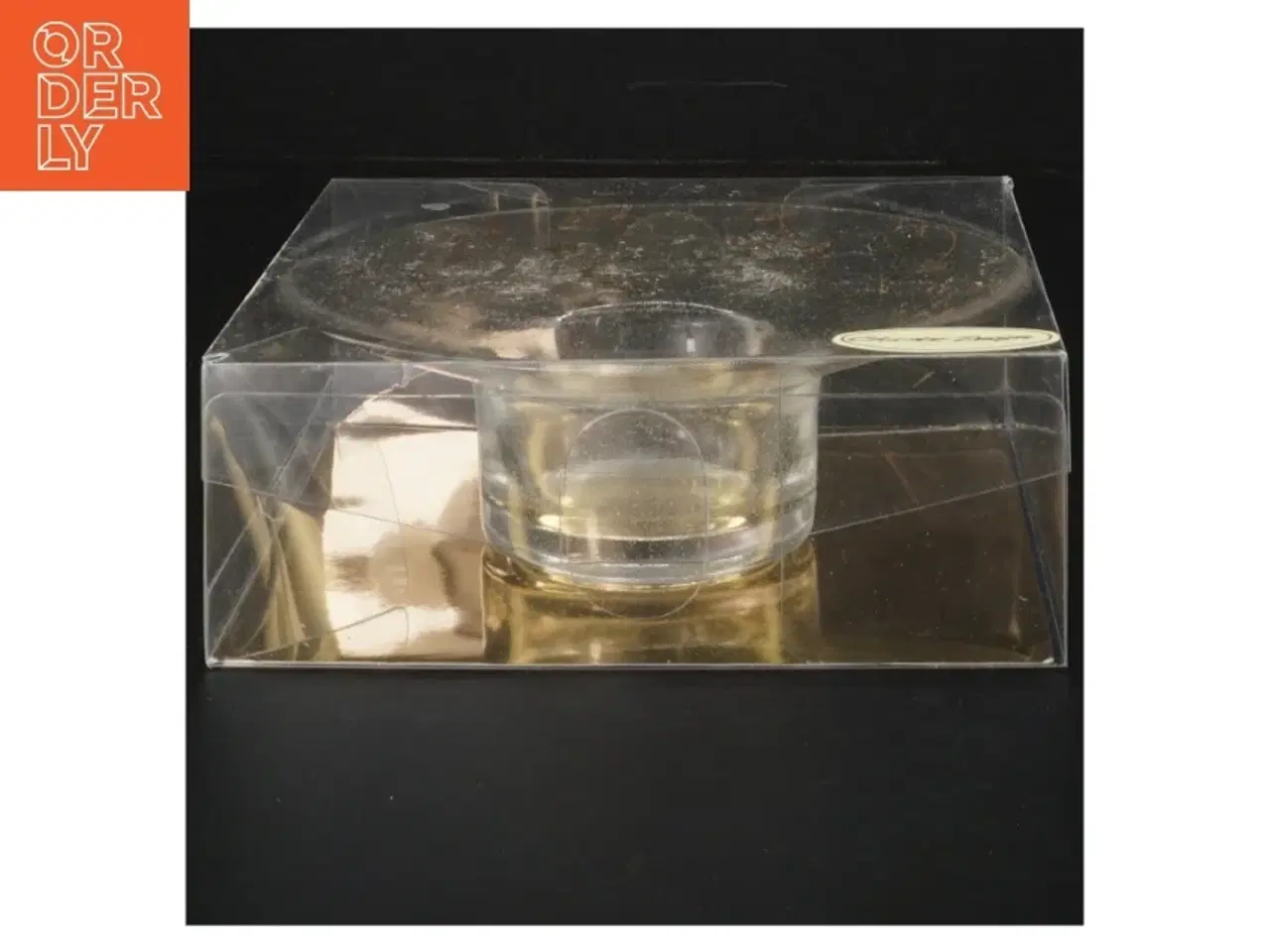 Billede 2 - Glas fyrfadslysestage med dekorative mønstre fra Charlot Design (str. Ø 15 cm)