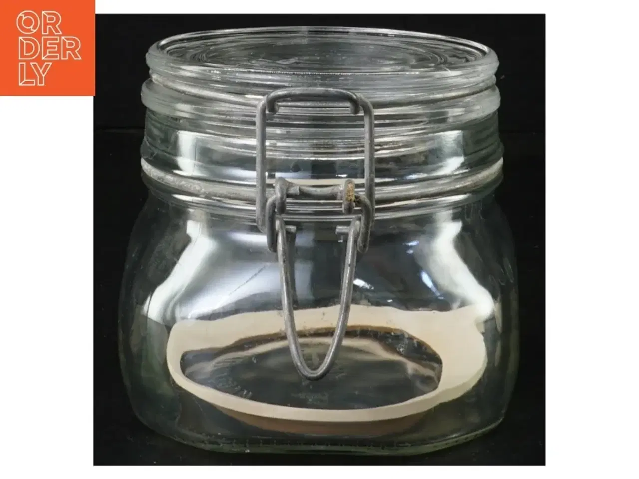 Billede 1 - Glas opbevaringskrukke fra Fida (str. 10 x 9 cm en halv liter)