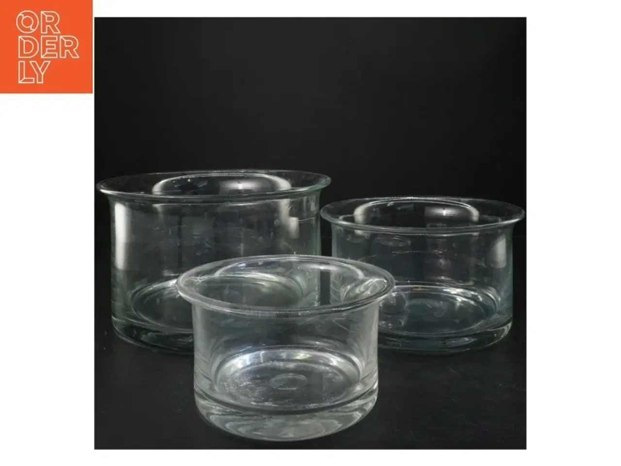 Billede 1 - sæt med glasskåle (str. 14x23&11x19&9x15 cm)