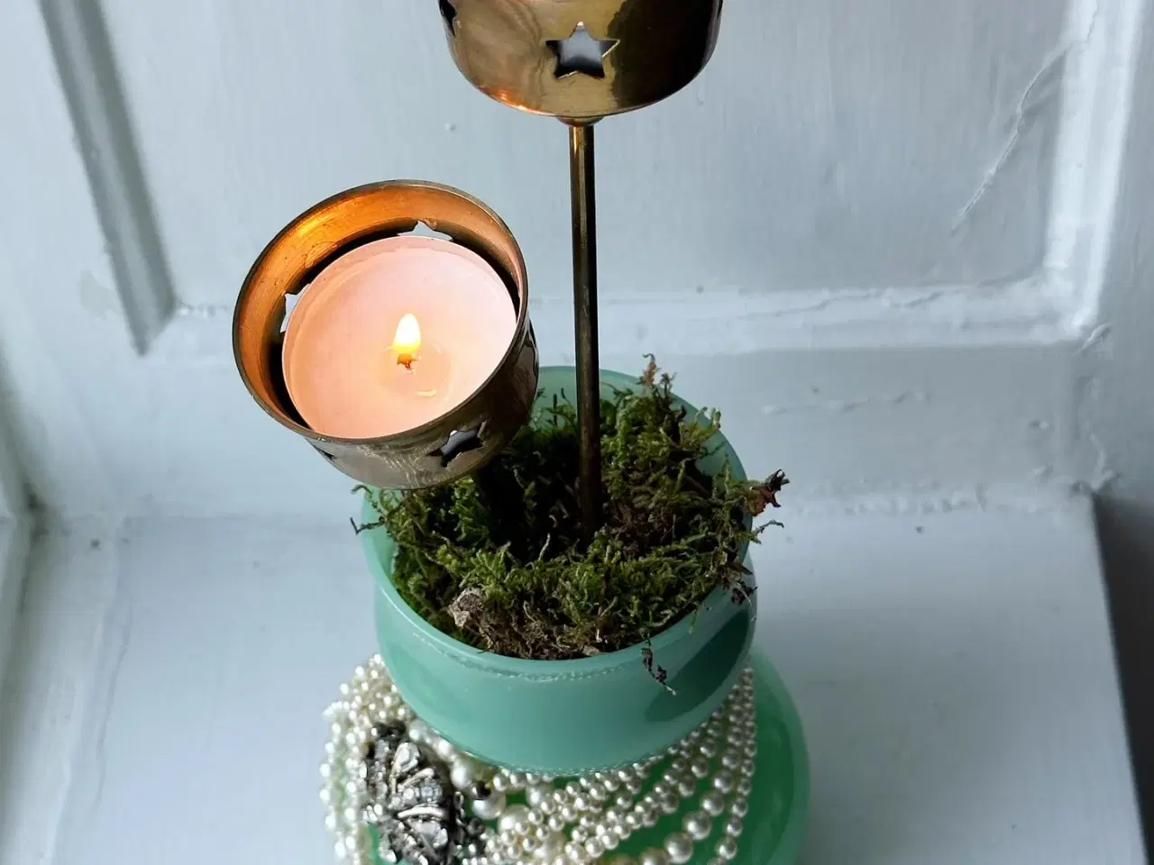 Billede 3 - Fyrfadsspyd, messing, sæt af 2