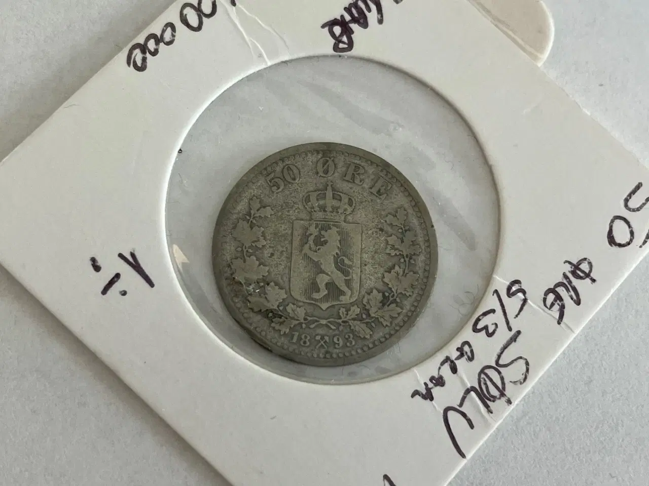 Billede 1 - 50 Øre 1893 Norge