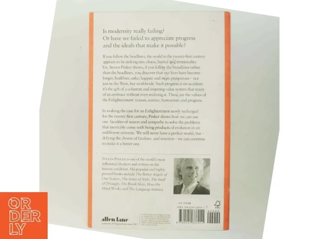 Billede 3 - Enlightenment now : the case for reason, science, humanism, and progress af Steven Pinker (1954-) (Bog)