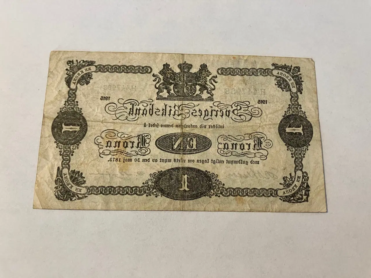 Billede 2 - 1 Krona 1915 Sweden