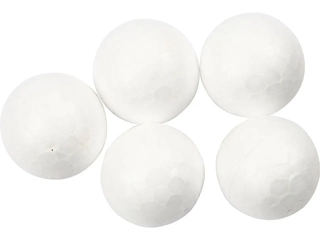 Billede 1 - Kugle, diam. 2 cm, hvid, 200stk./ 1 pk.