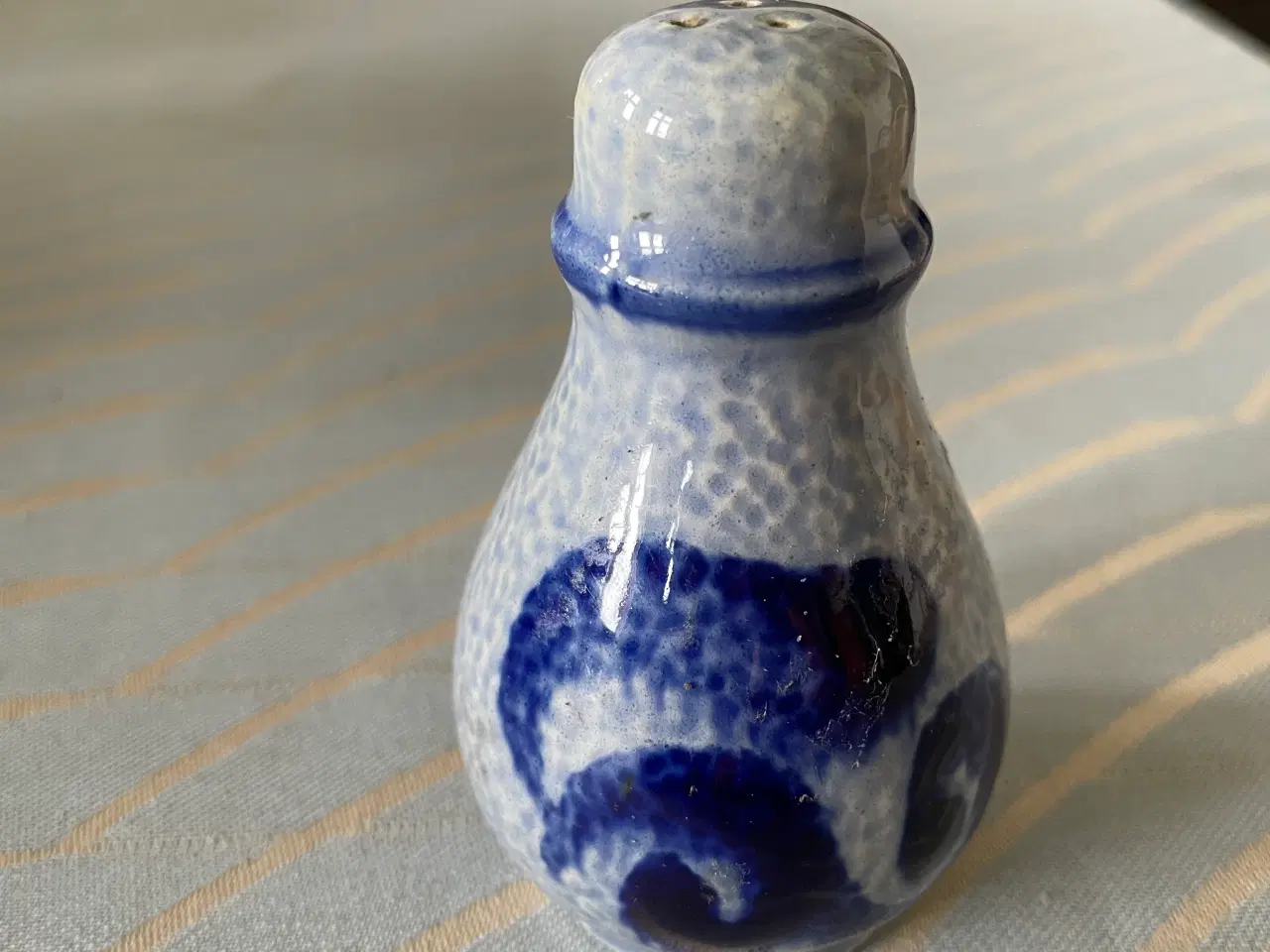 Billede 2 - Peberbøsse i saltglasseret keramik grå/blå