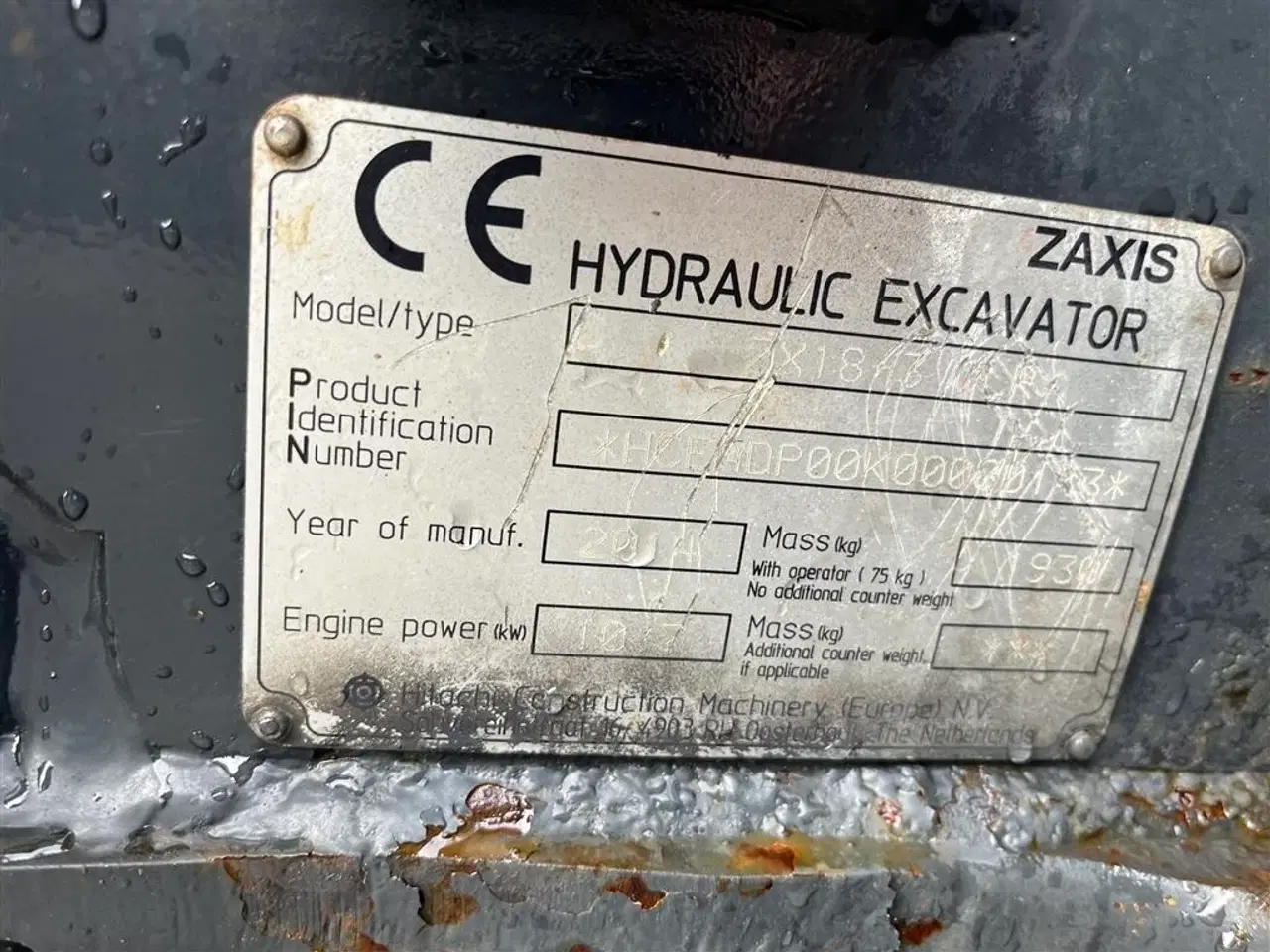 Billede 9 - Hitachi ZX 18-3 Halv automatisk s30 skifte, kipbar planerskovl og 1 graveskovl