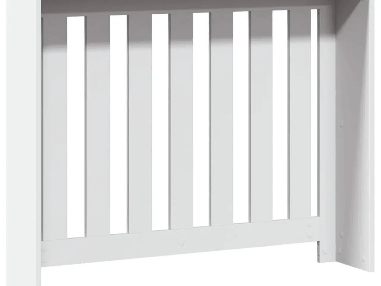 Billede 5 - Radiatorskjuler 104x20x82 cm konstrueret træ hvid