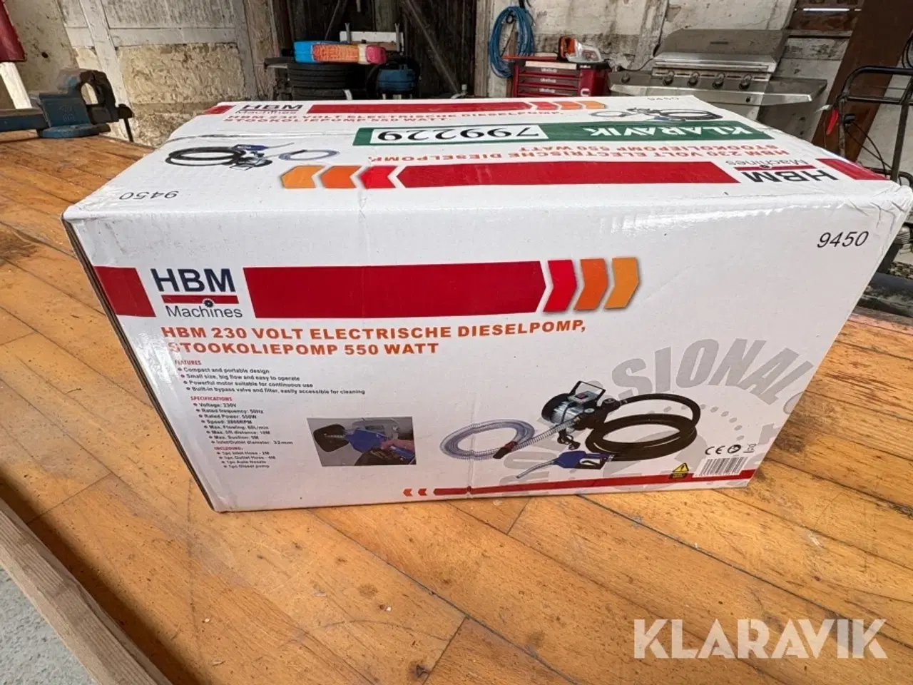 Billede 7 - Dieselpumpe HBM 550 watt