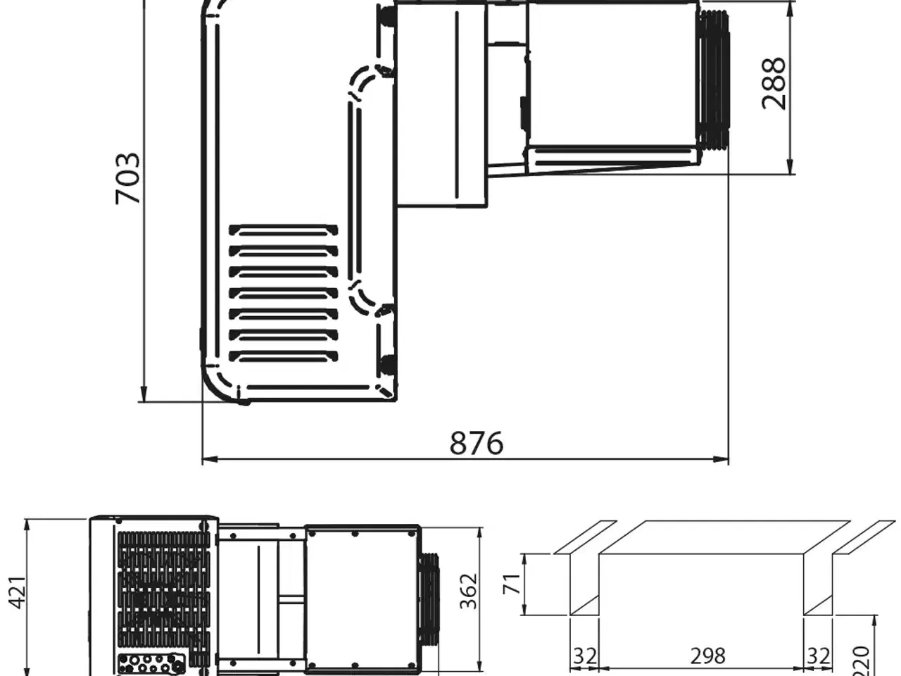 Billede 2 - Fryseaggregat 7,5 m³ – 0,91 kW – T: -25 til -15 °C