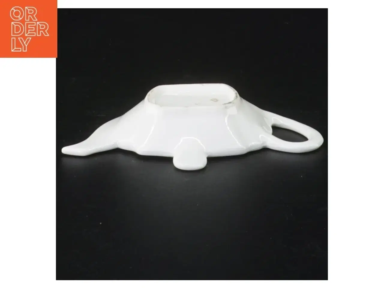 Billede 2 - Tebrevs fad i porcelæn (str. 12 x 9 cm)