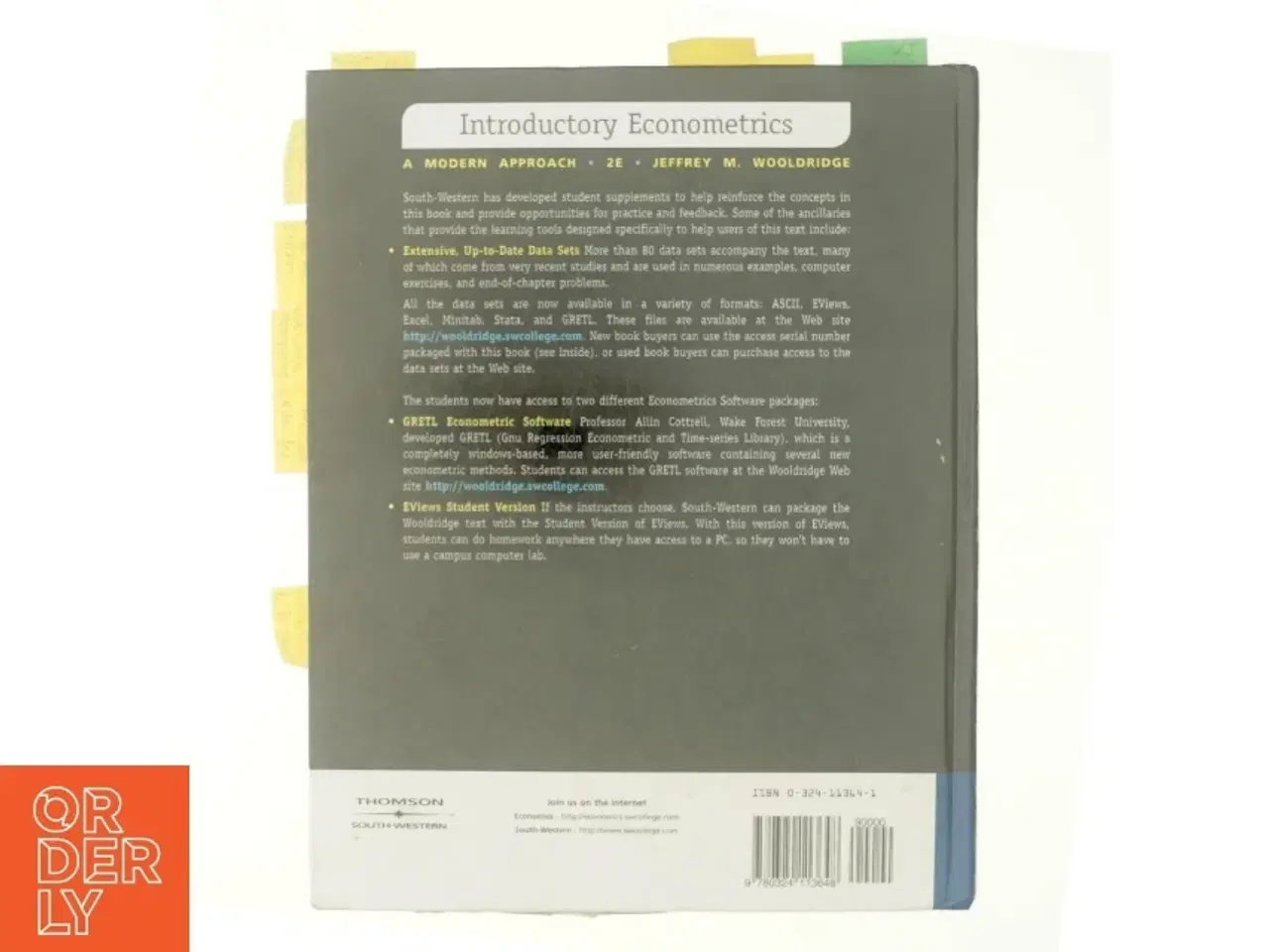 Billede 3 - Introductory econometrics : a modern approach af Jeffrey M. Wooldridge (1960-) (Bog)