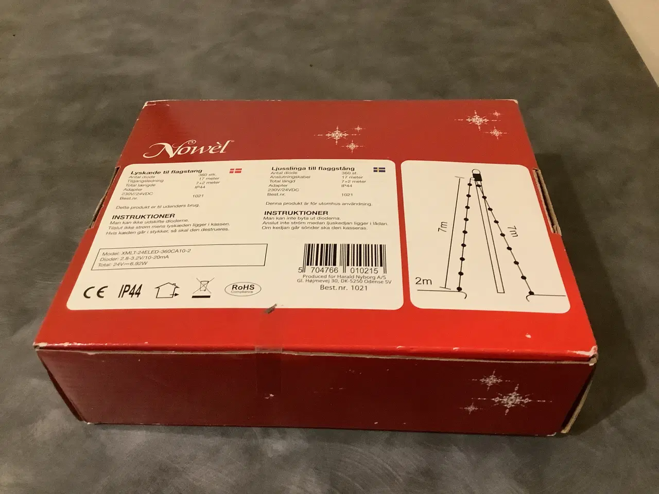 Billede 2 - Lyskæde til flagstang med 360 dioder