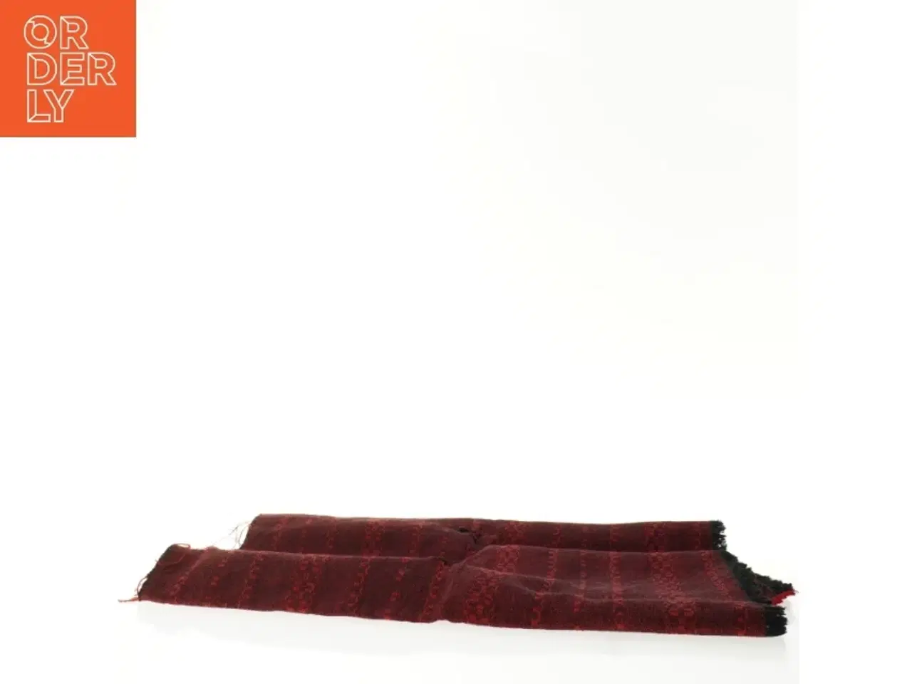 Billede 5 - Rødt håndvævet tæppe (str. 122 x 48 cm)