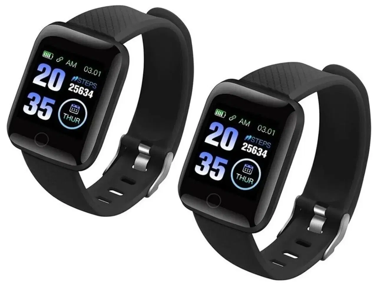 Billede 1 - 2 stk. Motionsure, sort.