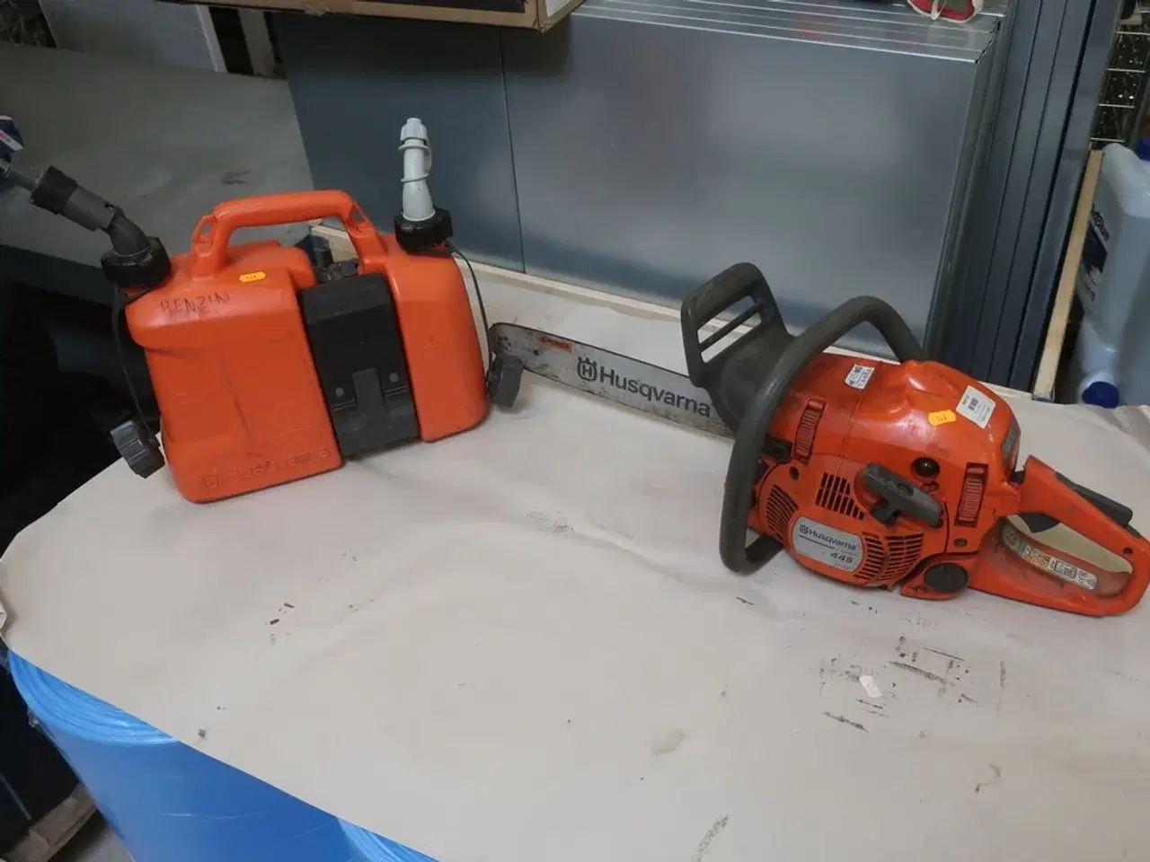 Billede 1 - Motorsav HUSQVARNA 445 med dunk og tilbehør