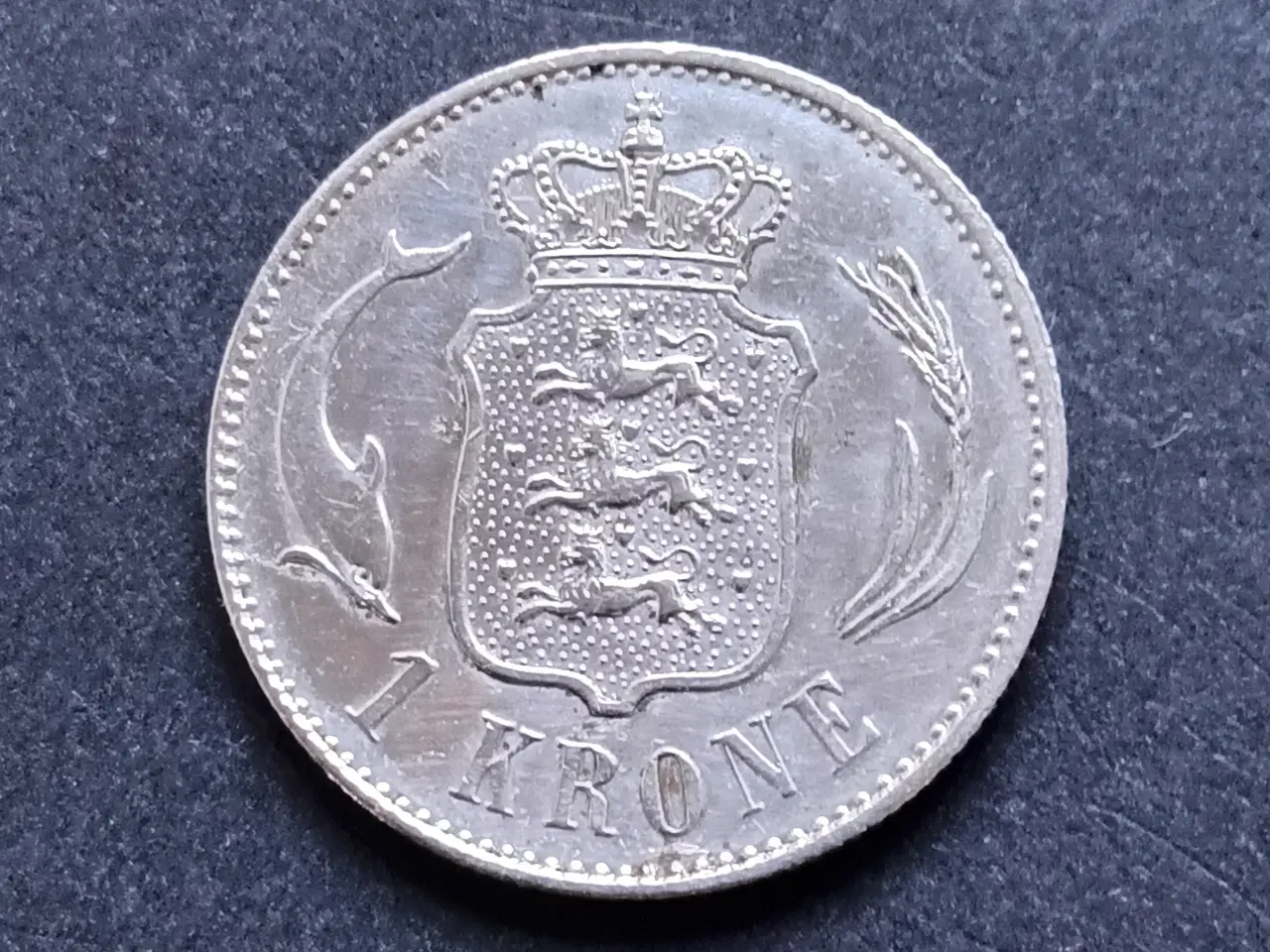 Billede 2 - 1 kr 1898 i sølv.