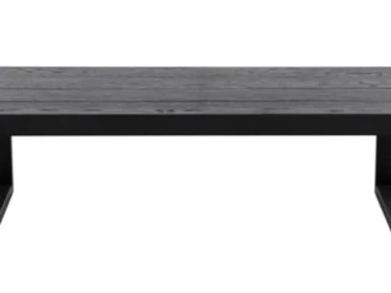 Billede 2 - Sofabord af jern og sortmalet egetræsfiner