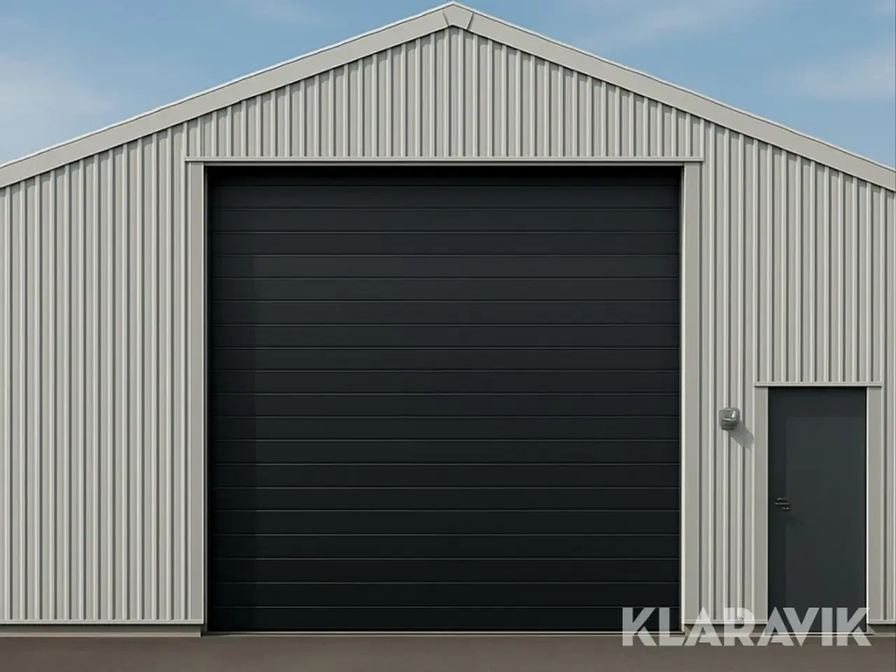 Billede 1 - Ledhejseport Bearsafe RAL9005 3 linjer, 4x4m